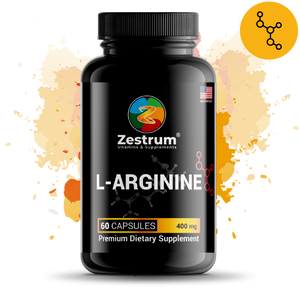 Pure L Arginine 400mg - Zestrum - L Arginine Capsules