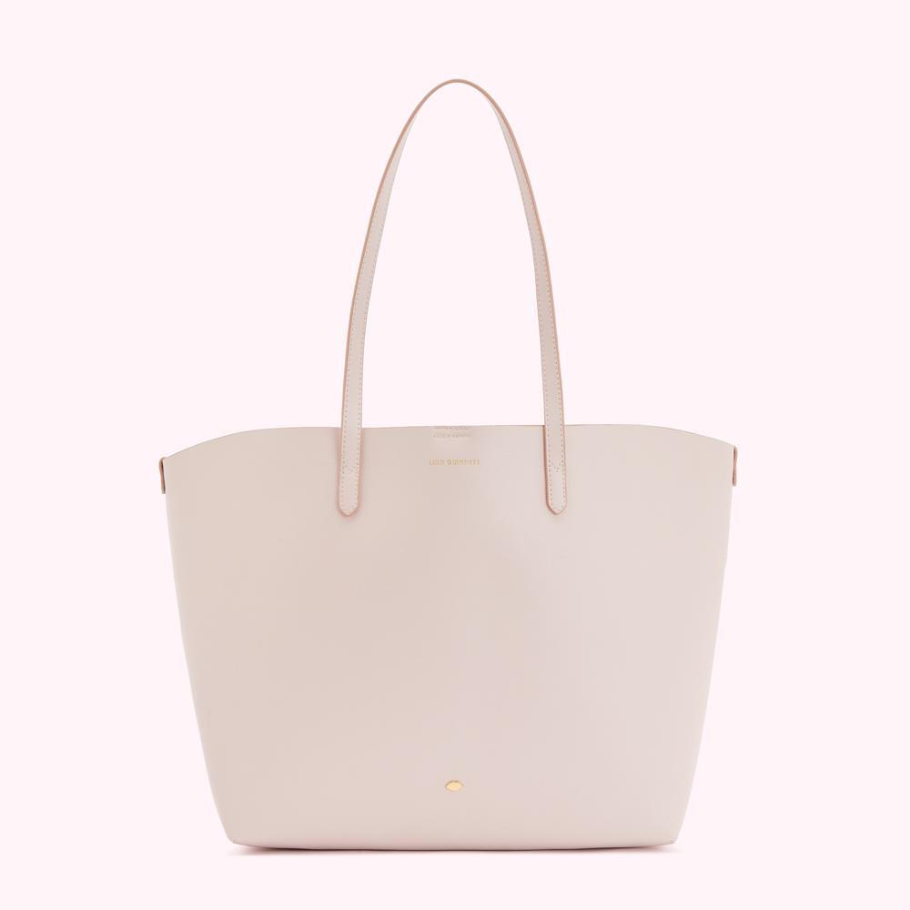 Blush Leather Large Ivy Tote Bag | Handbags | Lulu Guinness