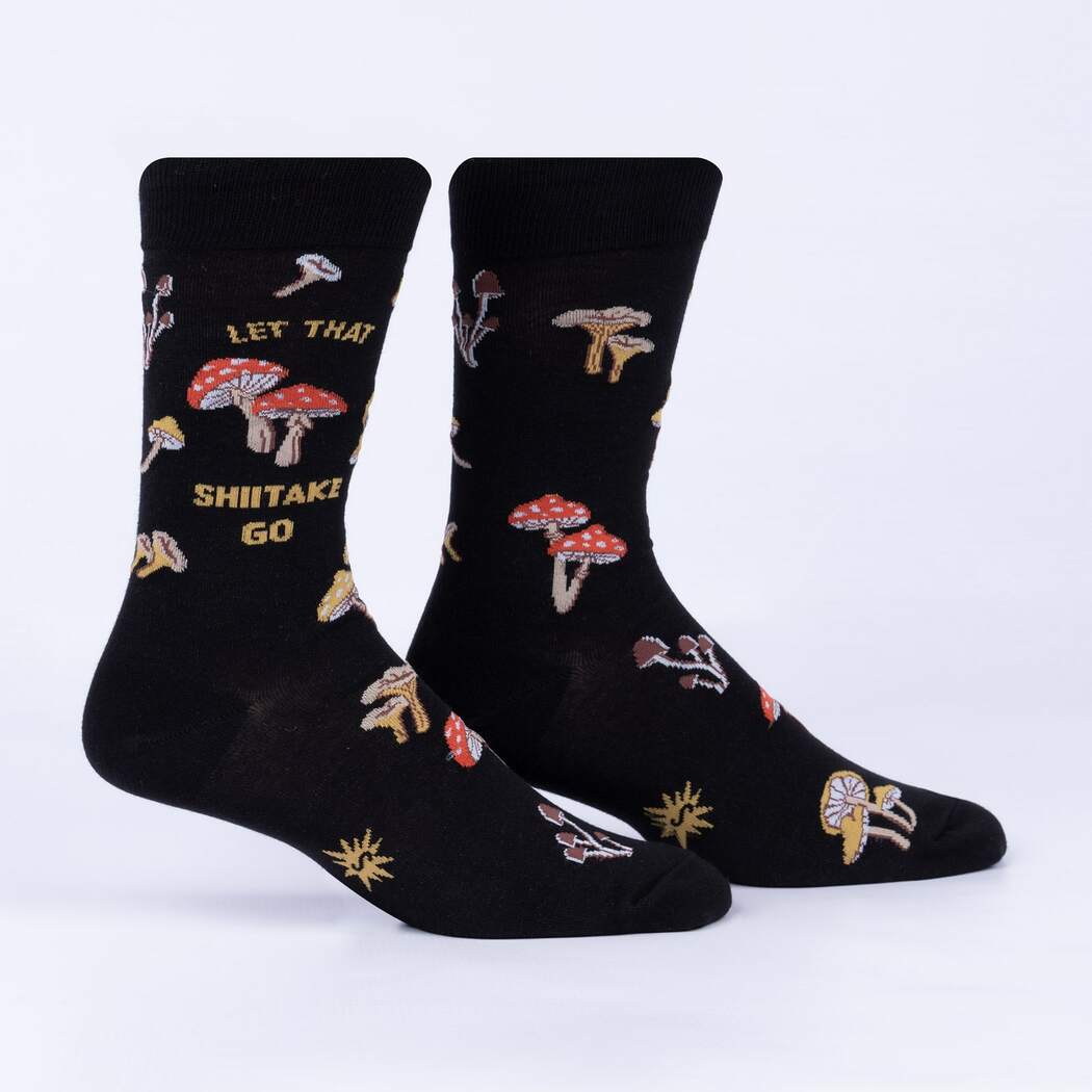 Let That Shiitake Go Men's Crew Socks