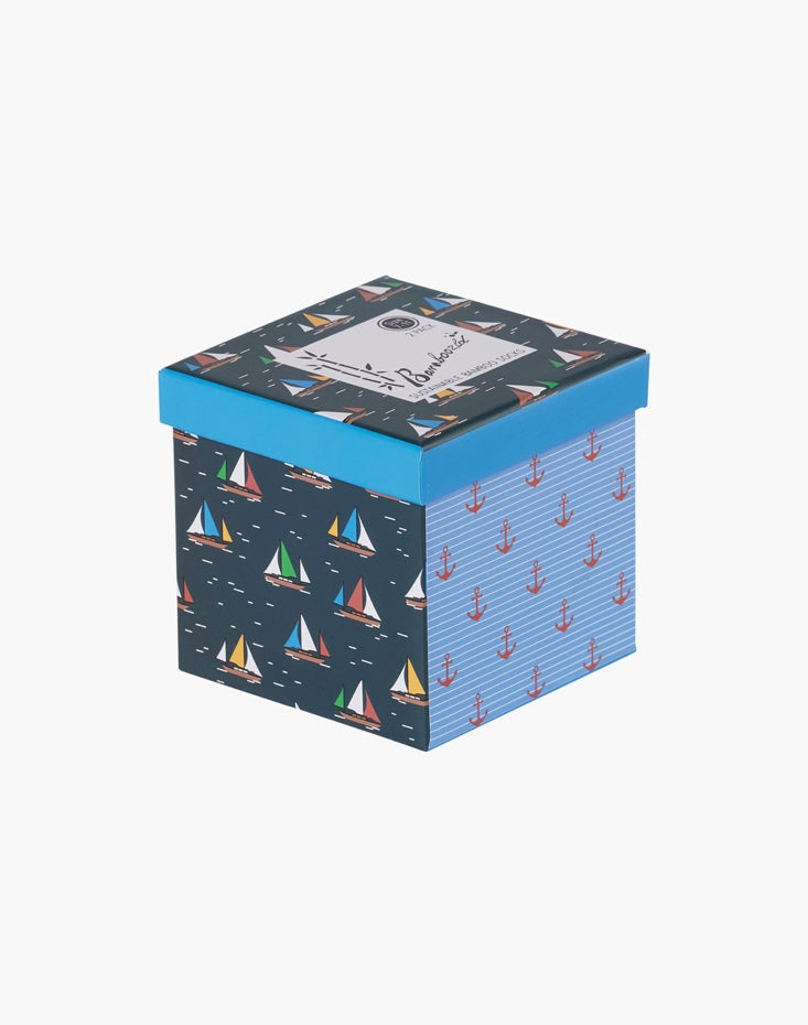 Ships Ahoy Men's Crew Socks - Boxed Gift Set 2 Pack