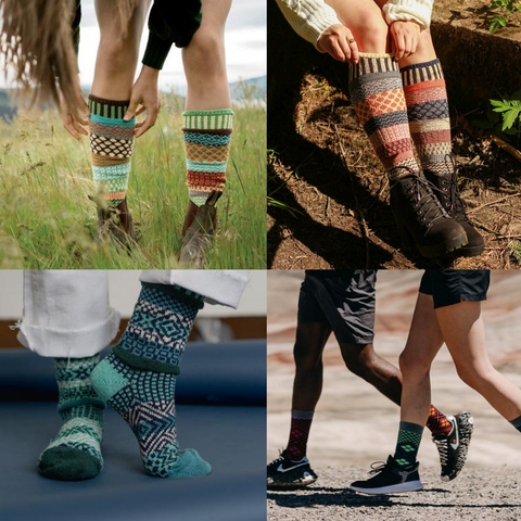 Solmate Socks - recycled fibre socks leaving no footprint. Solmate Socks are beautiful, sustainable & perfectly mismatched socks. The Sockery only stocks quality sock & is 100% Australian Owned & Based.