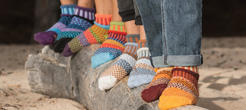 Solmate Socks - recycled fibre socks leaving no footprint. Solmate Socks are beautiful, sustainable & perfectly mismatched socks. The Sockery only stocks quality sock & is 100% Australian Owned & Based.