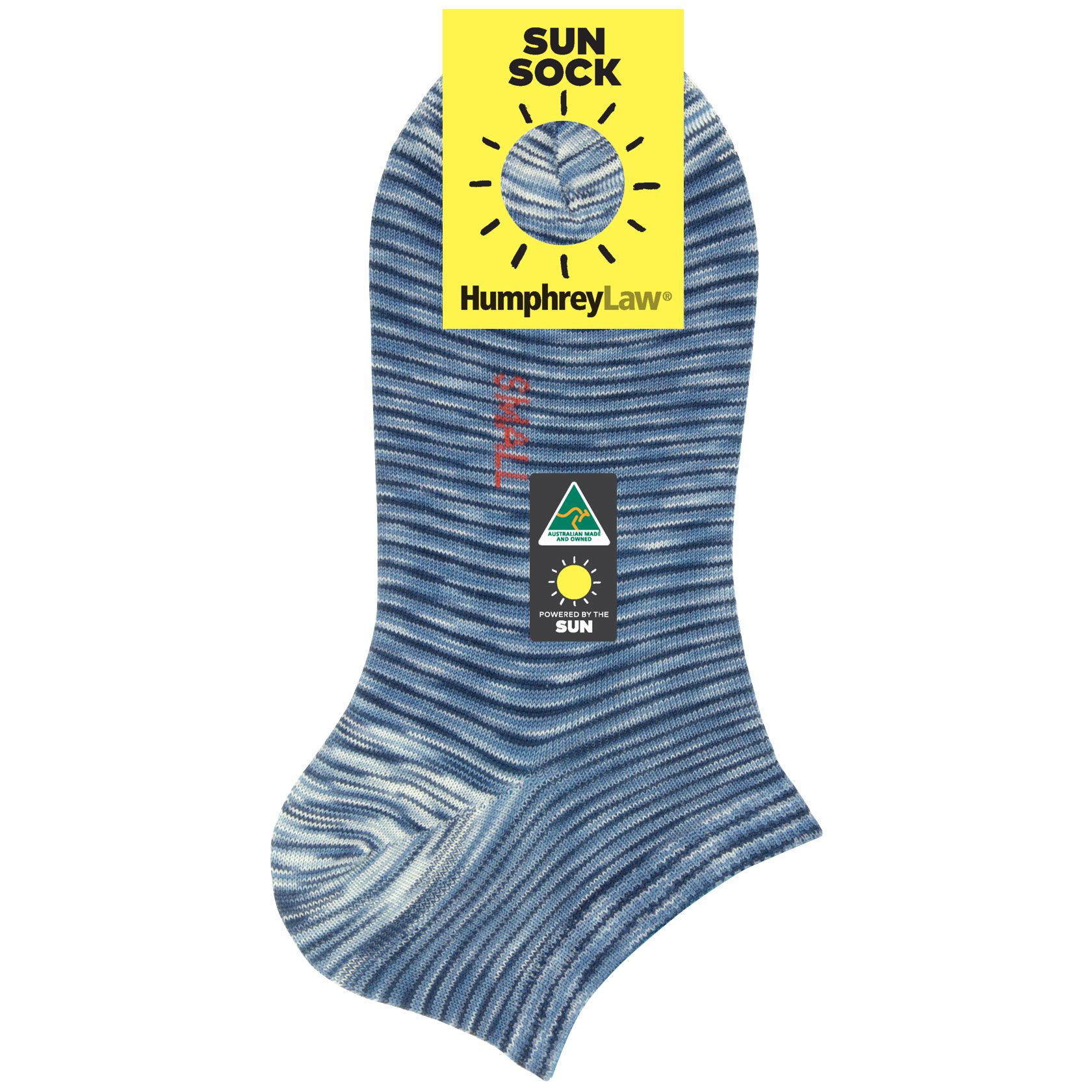 Sun Sock Women's Ankle Socks in Arctic Blue - Aussie Made