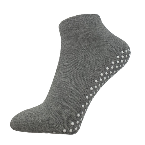 Non Slip Ankle Socks in Grey