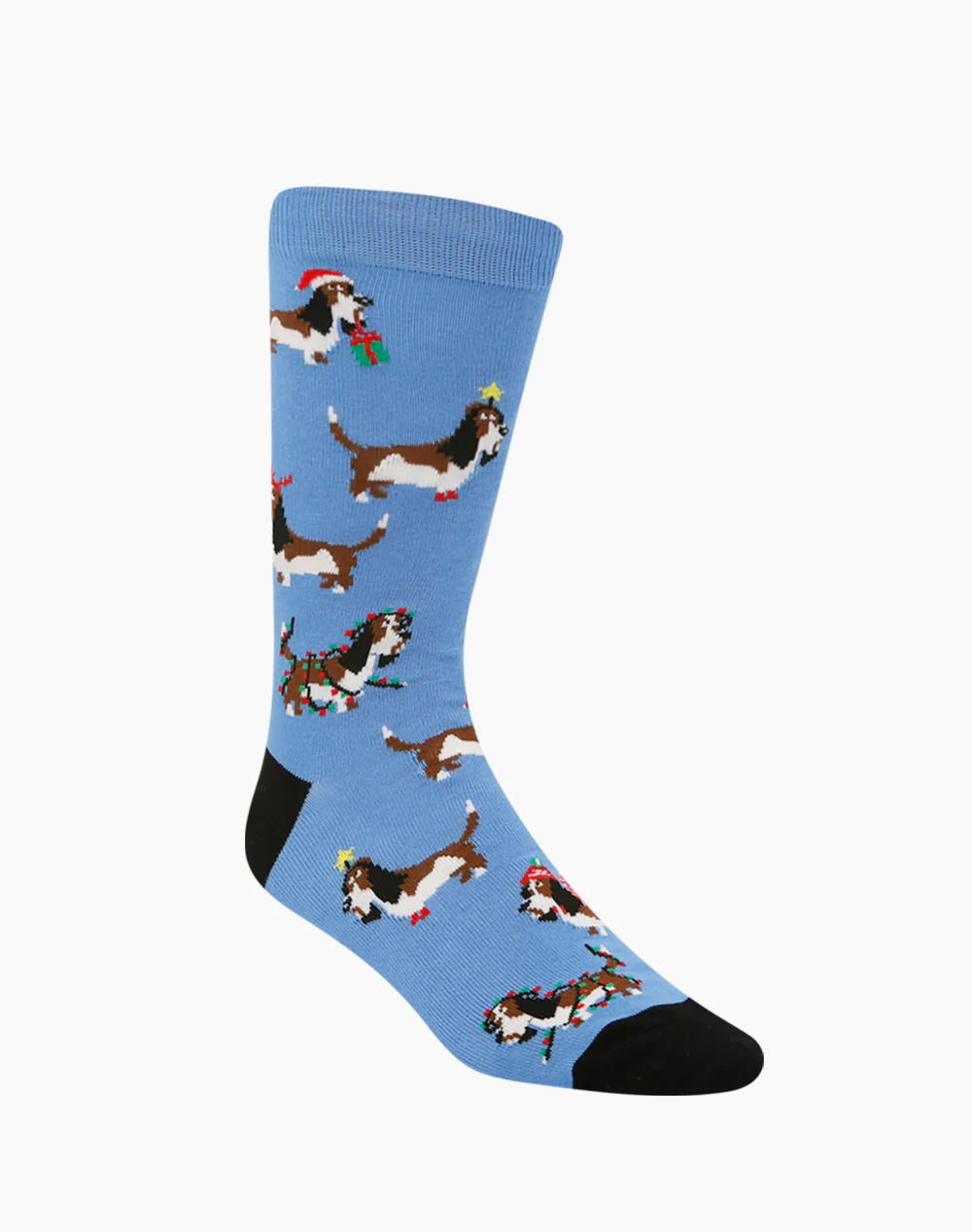 Xmas Hounds Men's Bamboo Crew Socks