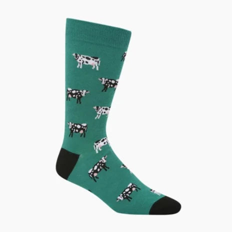 Holy Cow Men's Bamboo Crew Socks