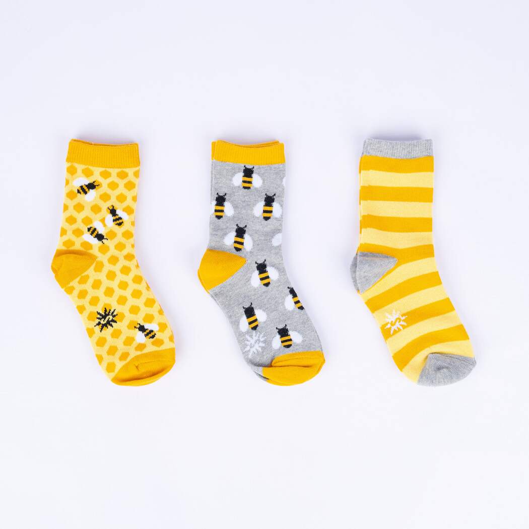 Bee's Knees Kids Crew Sock - 3 Pack