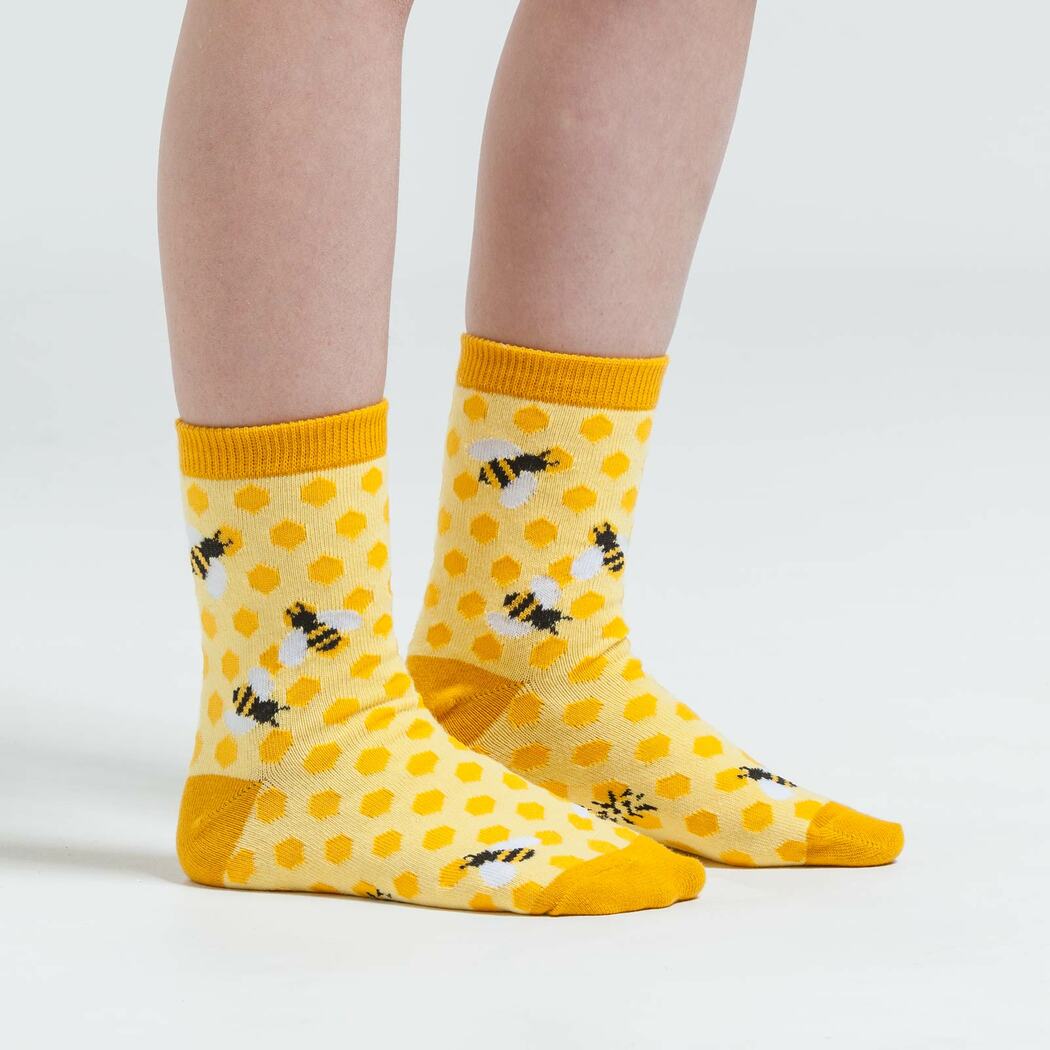 Bee's Knees Kids Crew Sock - 3 Pack