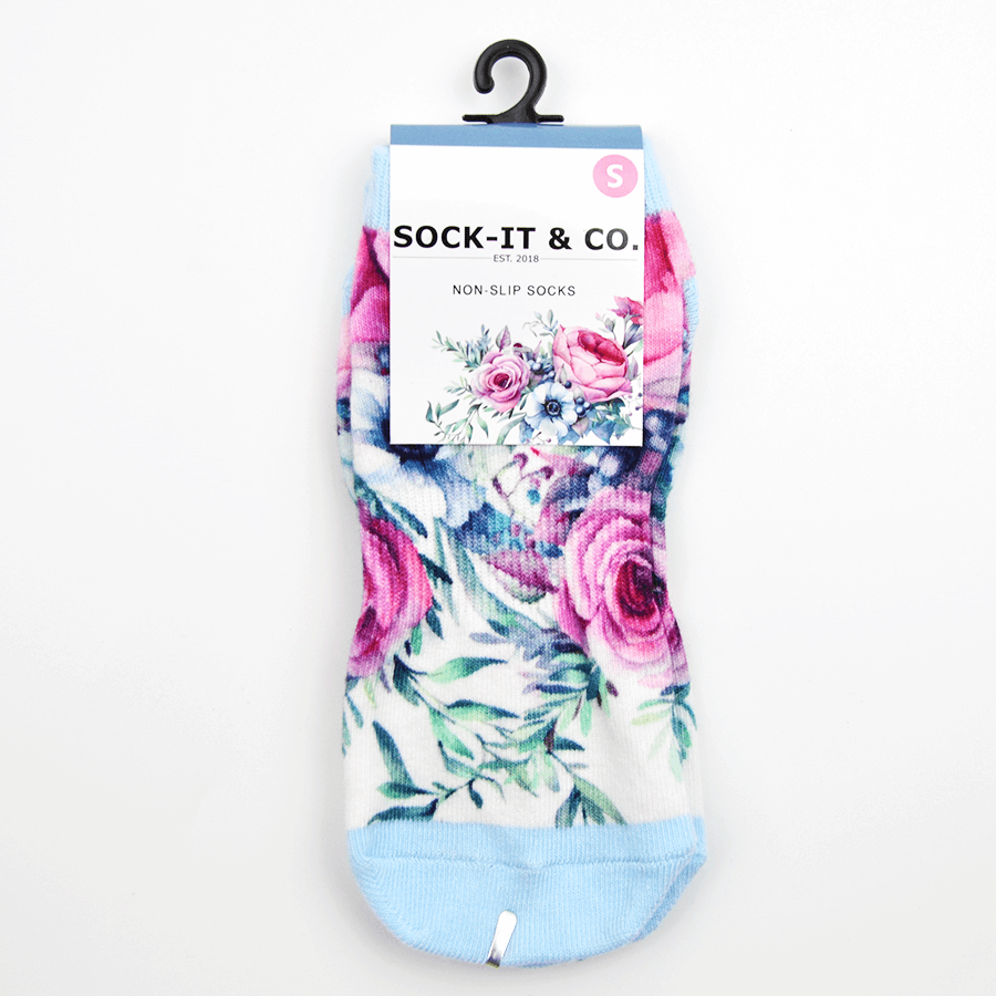 Blossom Print Non-Slip Ankle Sock