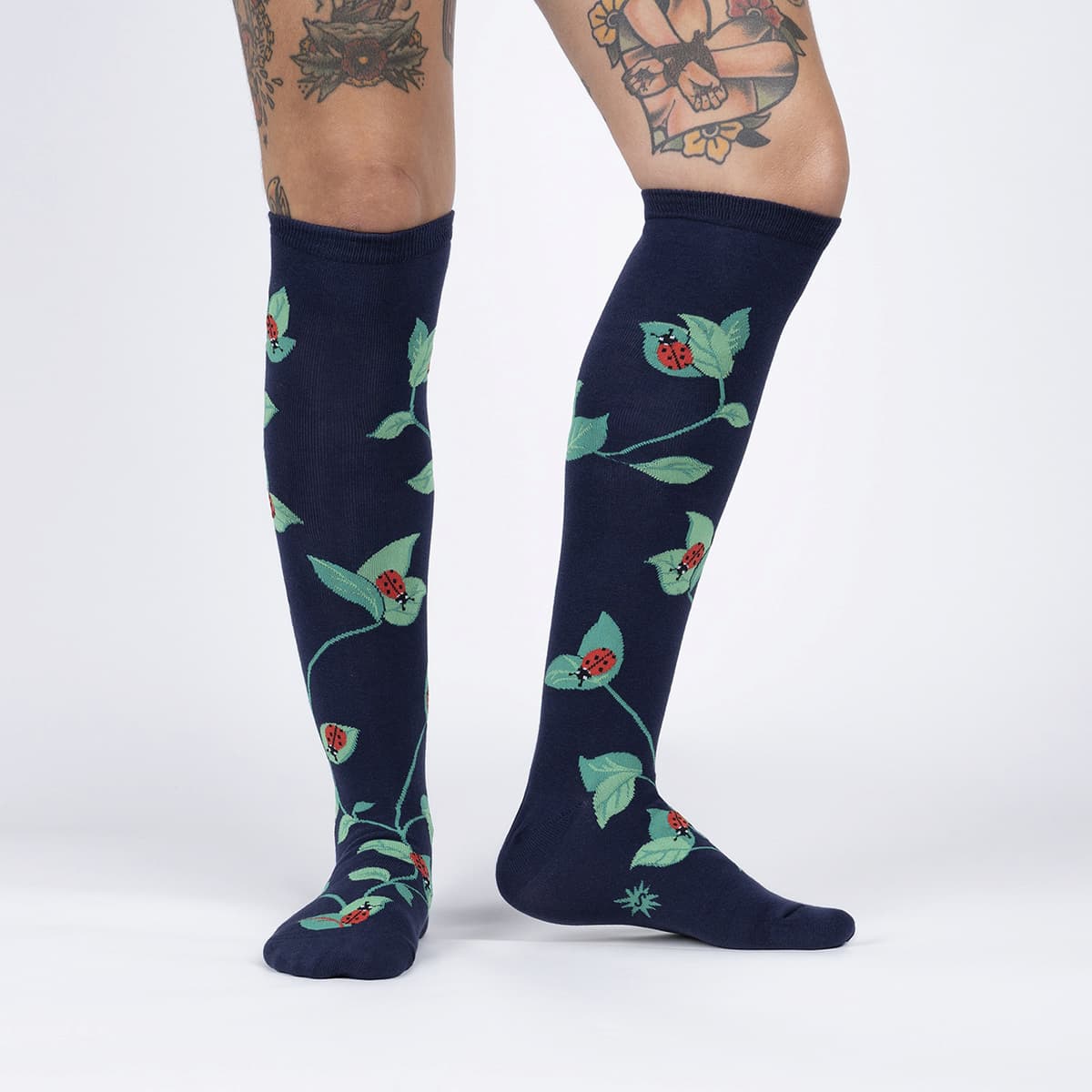 Luck Be A Lady Bird Women's Knee High Socks