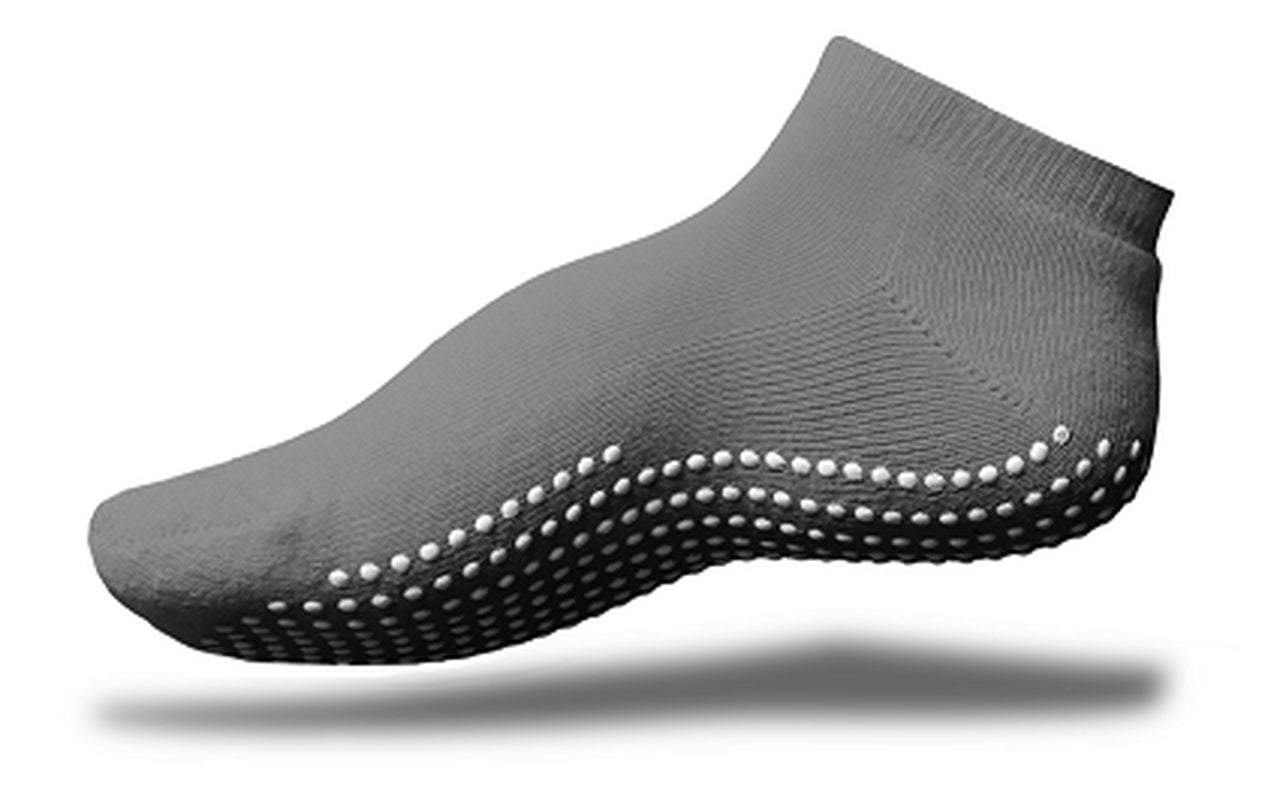 Non Slip Ankle Socks in Grey