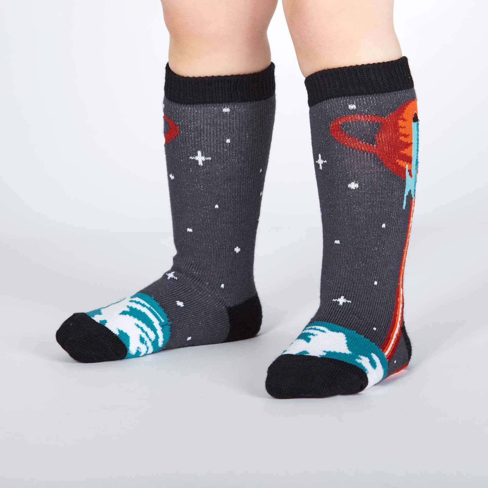 Launch from Earth Kid's Crew Socks