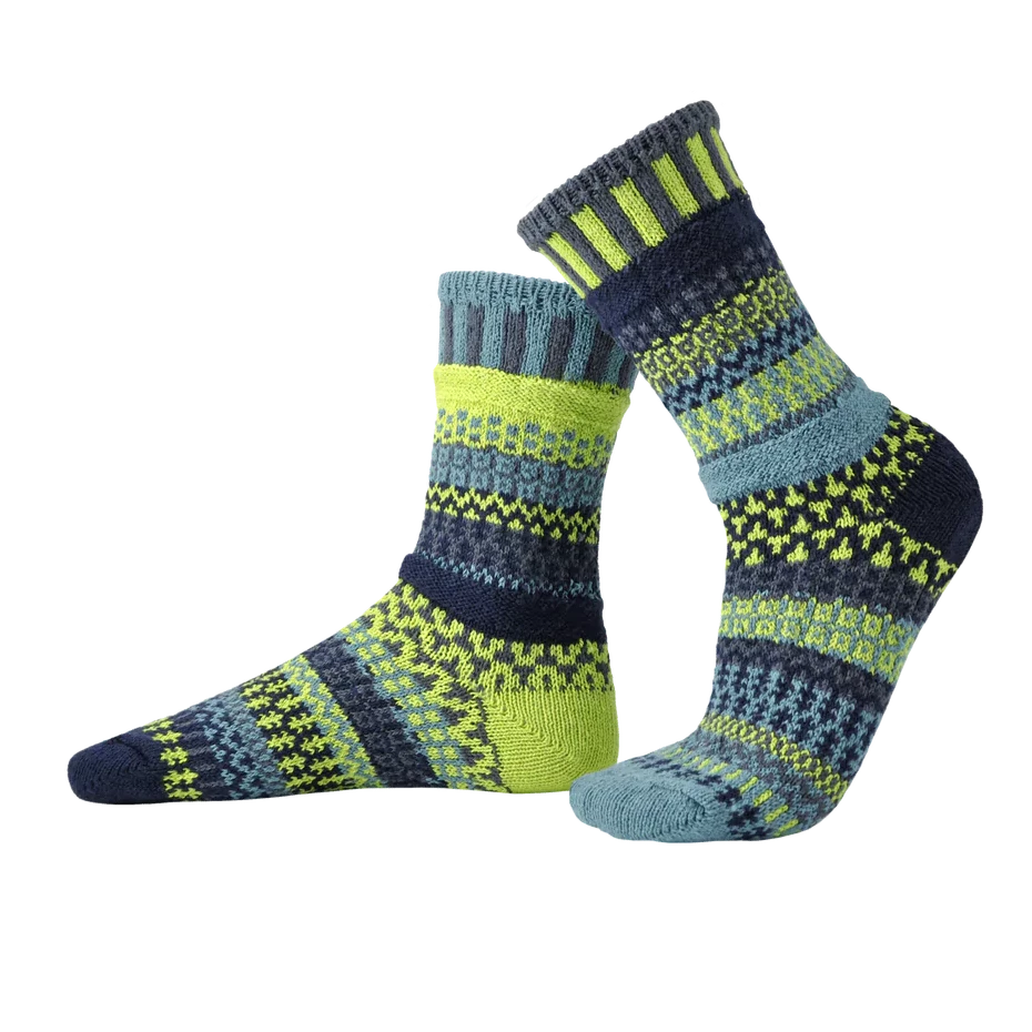 Lemongrass Recycled Cotton Crew Socks