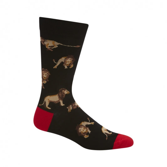 Leo The Lion Men's Bamboo Crew Socks