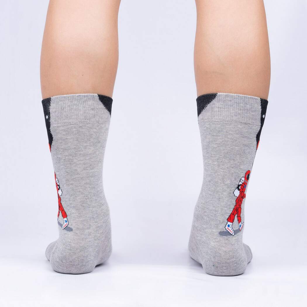 Moon Walk in the Morning Men's Crew Socks