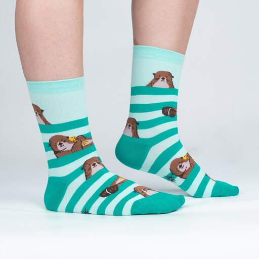 My Otter Foot Women's Crew Socks