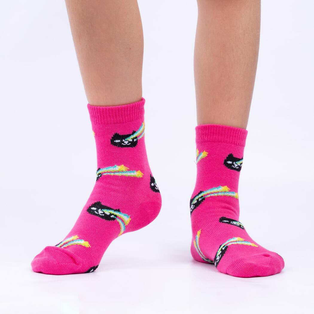 Space Cats Kids Crew Socks - 3 Pack