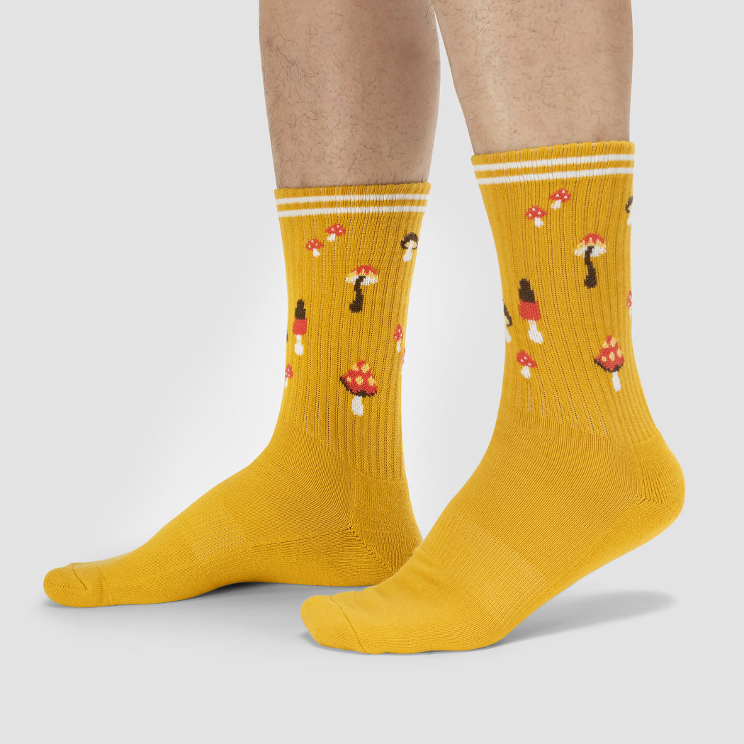 Shrooms Unisex Athletic Crew Socks