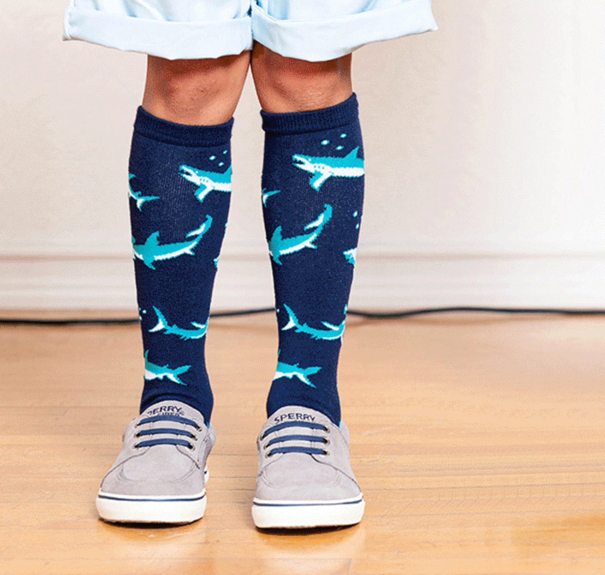 Shark Attack Kid's Knee High Socks