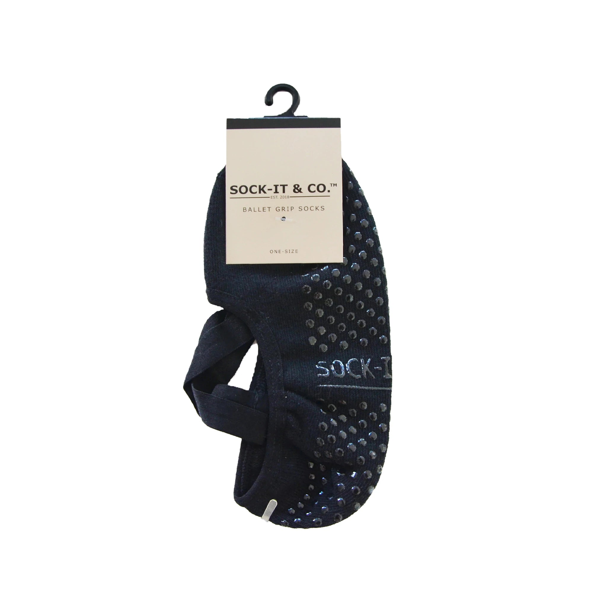 Ballet Non Slip Grip Sock in Black