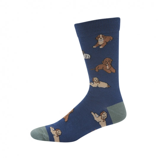 Cavoodles Bamboo Men's Crew Socks