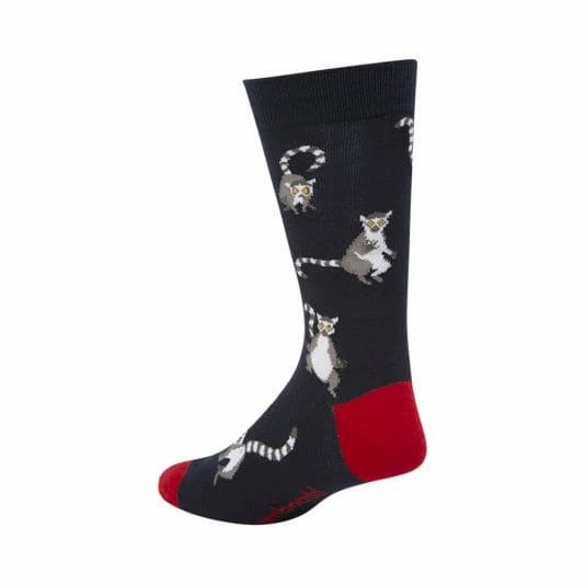 Ring Tailed Lemur Men's Bamboo Crew Socks