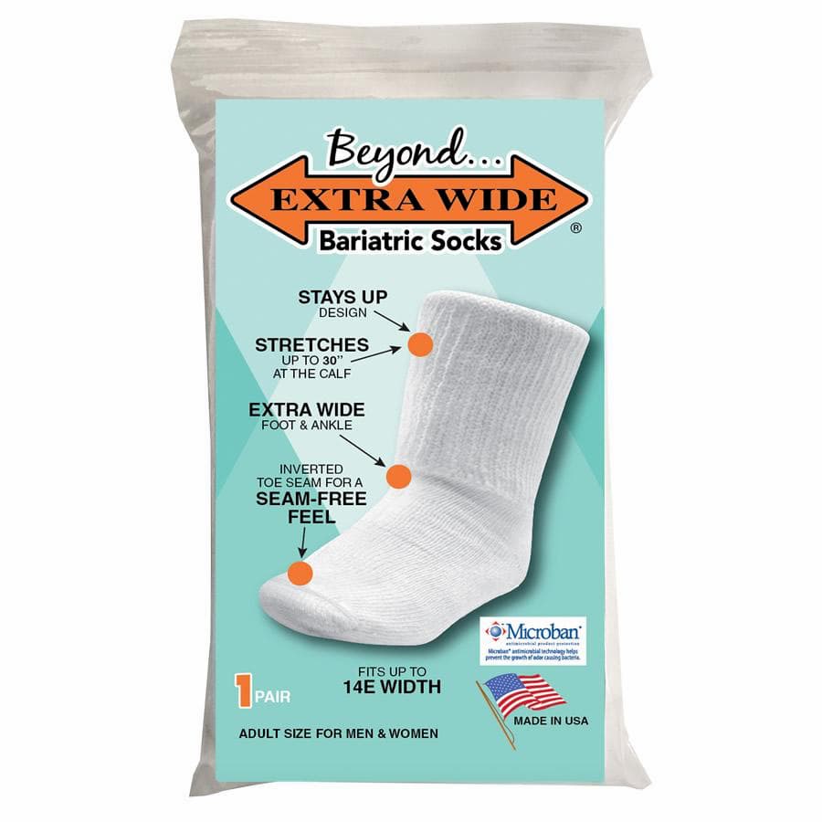 Extra Wide Medical Quarter Socks