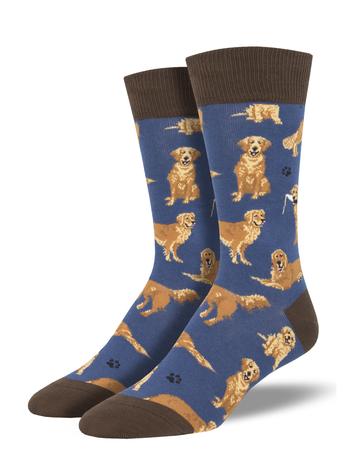 Golden Retriever Men's Crew Sock