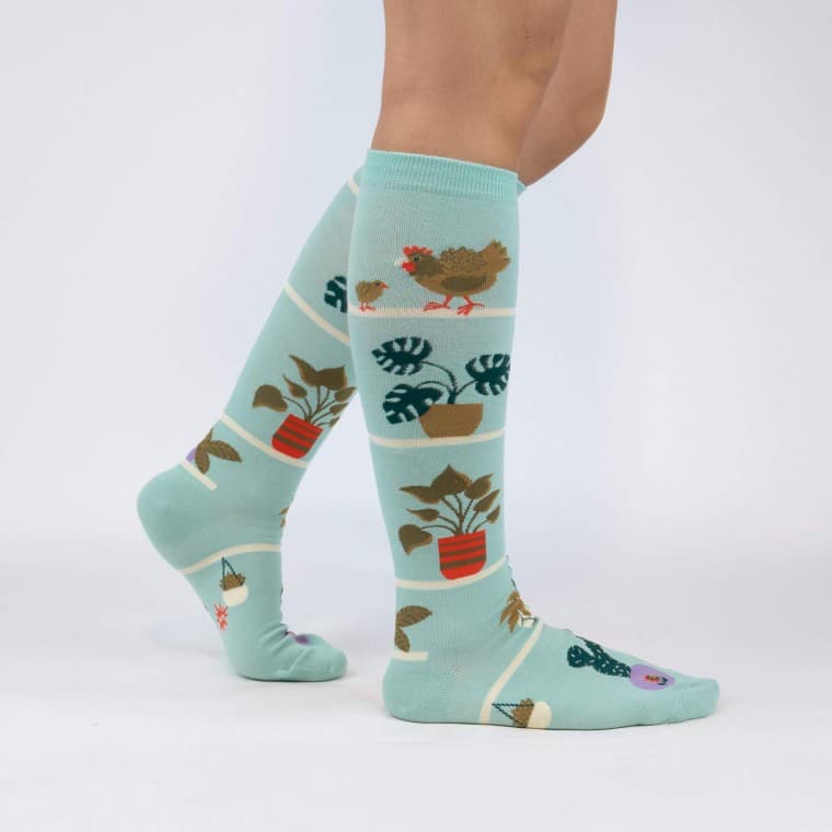 Hen and Chicks Women's Knee High Sock