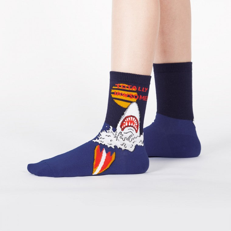 Totally Jawsome Kid's Crew Socks