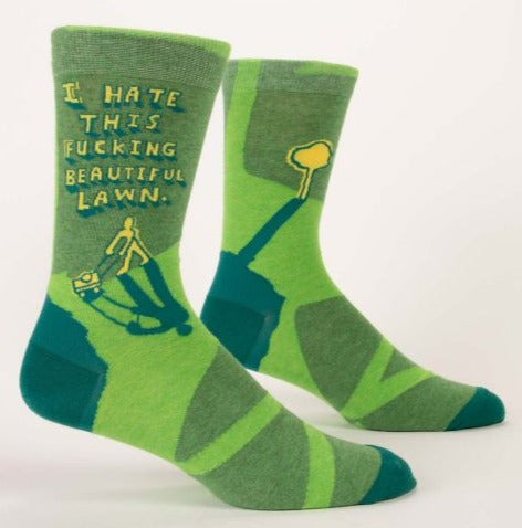 F...ing Beautiful Lawn Men's Crew Socks