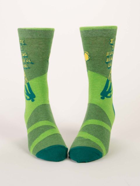 F...ing Beautiful Lawn Men's Crew Socks