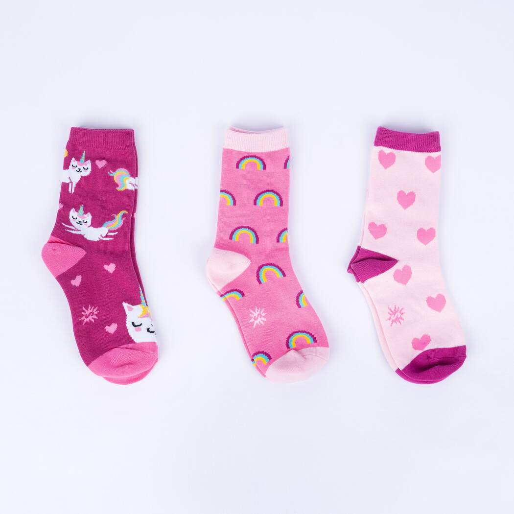 Check Meowt Turn-Cuff Crew Socks