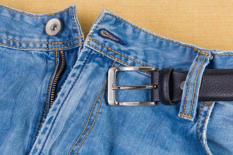 Jeans with belt