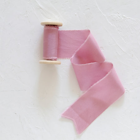 Hand Dyed Magenta Pink Silk Velvet Ribbon ( 4 Widths to choose from) –  Prism Fabrics & Crafts