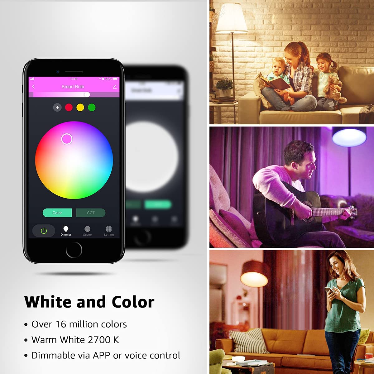 Smart LED Color Changing Light Bulbs - patteetech