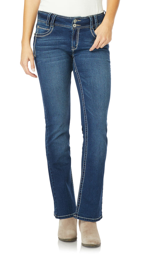 Slim Bootcut Jeans In Long Inseam In Sure Stretch® Denim - Legend Blue