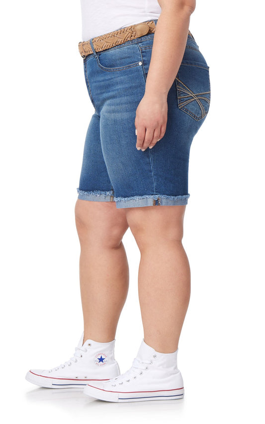 Plus Size m jeans by maurices™ Curvy High Rise 6in Bermuda Short in 2023 |  Curvy women jeans, Curvy jeans, Women jeans