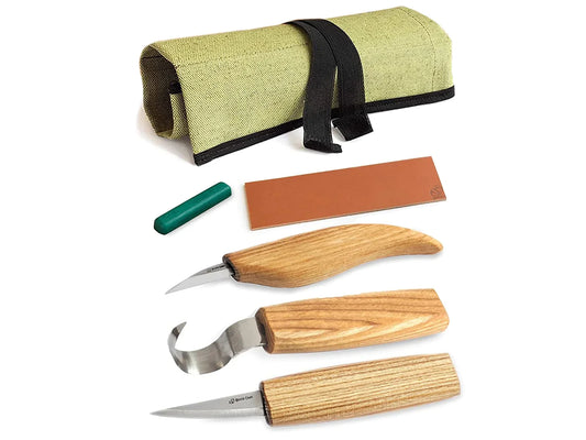 Starter Chip and Whittle Knife Set with Accessories