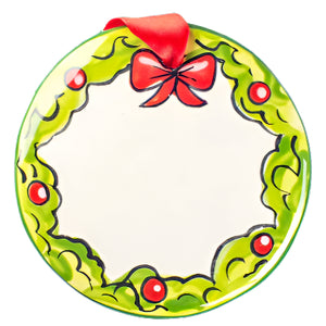 Wreath Bow Ornament - House to Home Creations / H2H Apparel