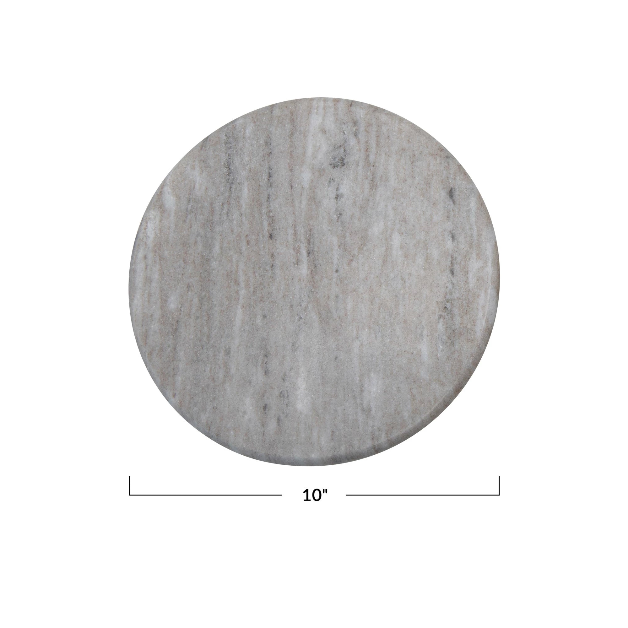 Round Marble Serving/Cutting Board 10"