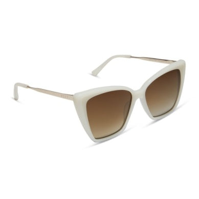 DIFF- Becky II Meringue + Brown Gradient Sunglasses