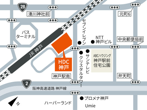 神戸ショールームマップ