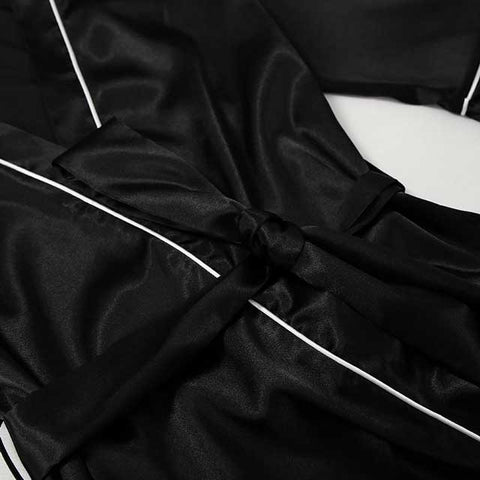 Black and White Kimono Robe | Eiyo Kimono