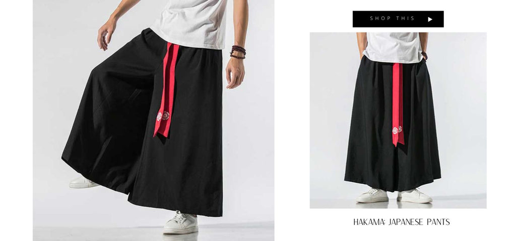 Streetwear Hakama Pants