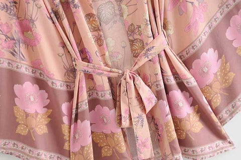 Pink Kimono Robe | Eiyo Kimono