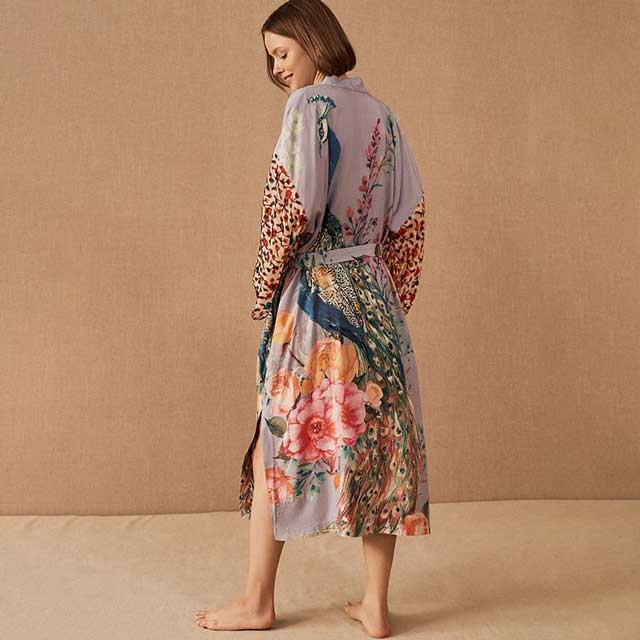 Colorful Boho Kimono Robe