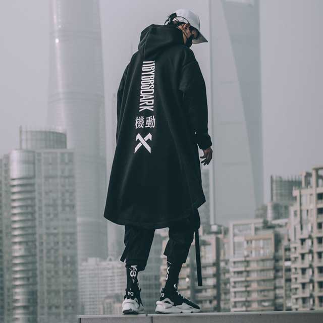 Long Graphic Hoodie