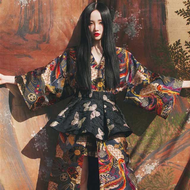 Japanese Kimono Dress Eiyo Kimono