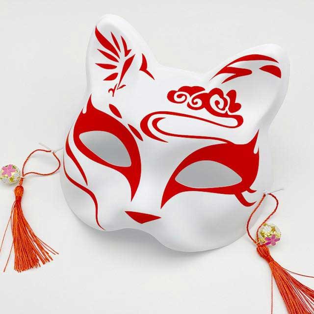 Japanese Red Cat Mask